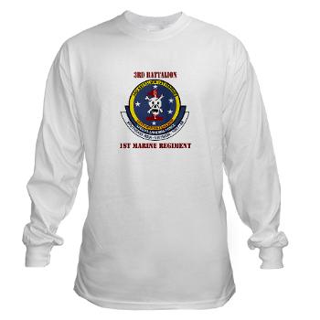 3B1M - A01 - 03 - 3rd Battalion - 1st Marines with Text - Long Sleeve T-Shirt